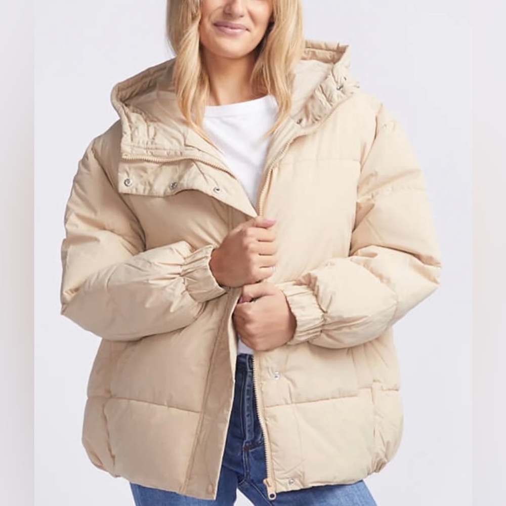 Vero Moda Winter Puffer Jacket in Irish Cream size XS
